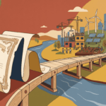Certificate transforming into a bridge, symbolizing PM certifications versus real-world experience